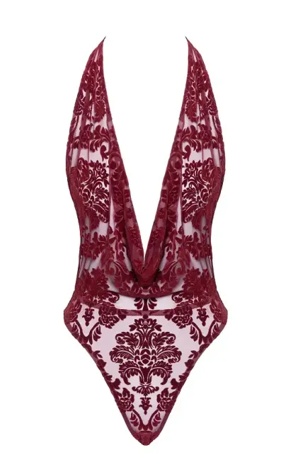 Боді Noir Handmade F386 Kink Royal cascade bodysuit S Львів - фото 7