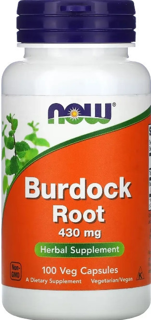 Корінь лопуха NOW Foods Burdock Root 430 мг 100 капс Київ - фото 1