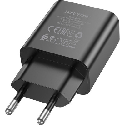 Зарядное устройство BOROFONE BA71A Power USB-C PD20W Black (6974443387957) Винница - изображение 3