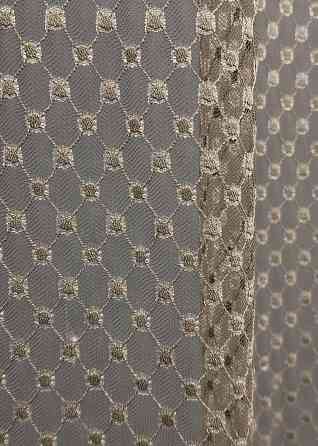 Тюль Гипюр цвет коричневый 1881т Киев