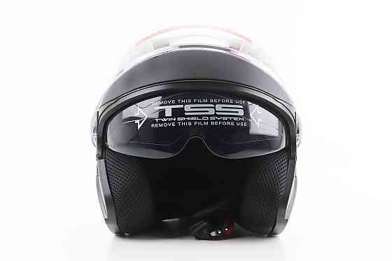 Шолом відкритий+відкидні окуляри BLD-708 S (55-56см), ЧОРНИЙ матовий Киев