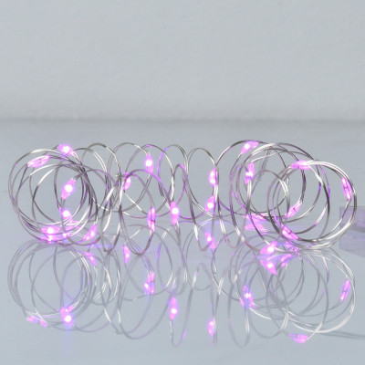 Гірлянда YES! Fun Нитка на мідному дроті 20 LED Рожева 2 м Статична На батарейках (975024) Вінниця - фото 1