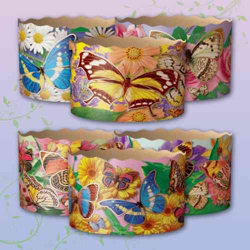 Форми паперові для куліча (85*130) Метелик (400 г) (50 шт.) Харків