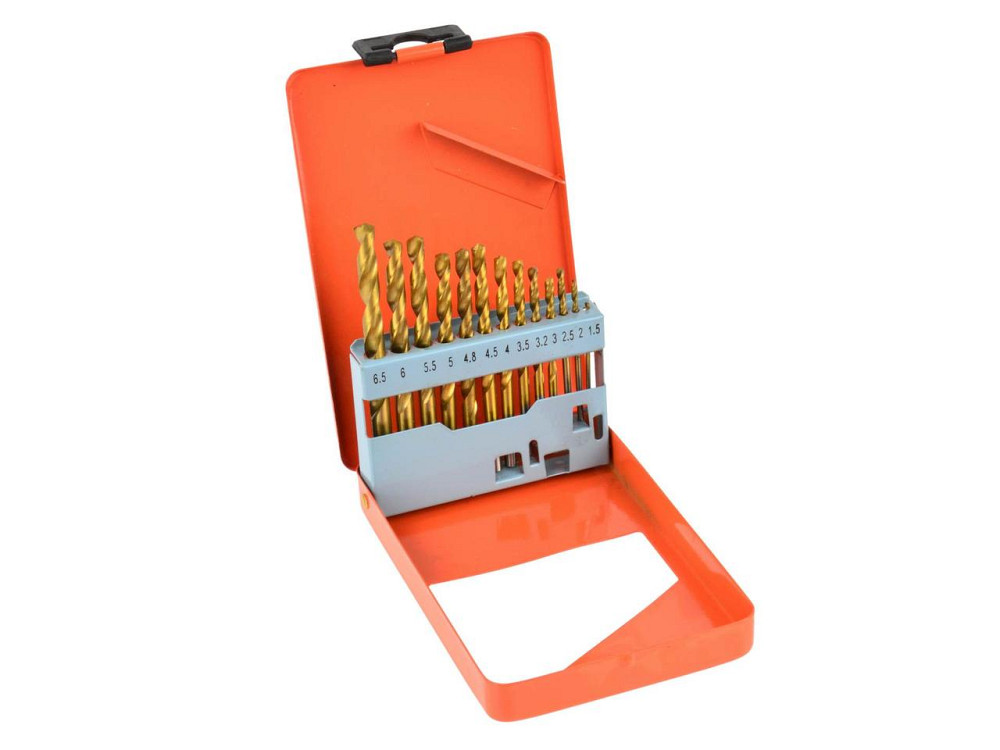 Свердла металу "GeKo" HSS-TYT у металічній валізці, комплект 13шт: ( 1,5 - 6,5)мм Киев - изображение 1
