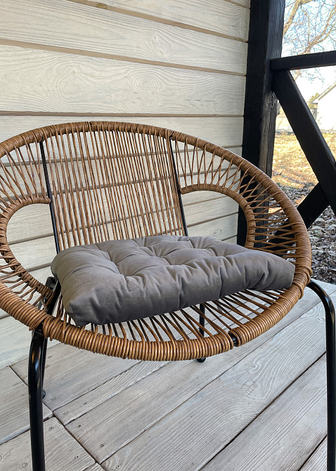 Подушка для стільців (40x40х5 см) Decorator Velour колір серый 84-103 Київ - фото 4