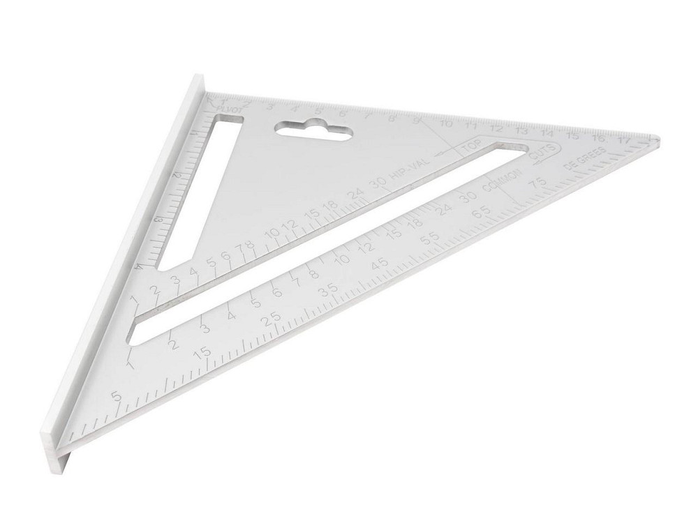 Кутник столярний трикутний (косинець) "GeKo" алюмінієвий 185мм х 185мм х 260мм / 4м Киев - изображение 1