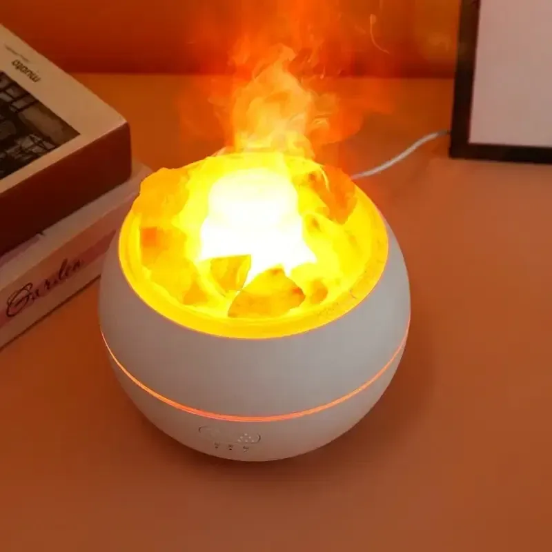 Соляна лампа Half moon з ультразвуковим зволожувачем повітря 3-в-1. Сольовий світильник нічник для ароматерапії Дніпро - фото 6