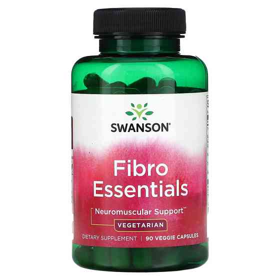Харчова добавка здоров'я м'язів Swanson Fibro Essentials, 90 Veggie Capsules Луцьк