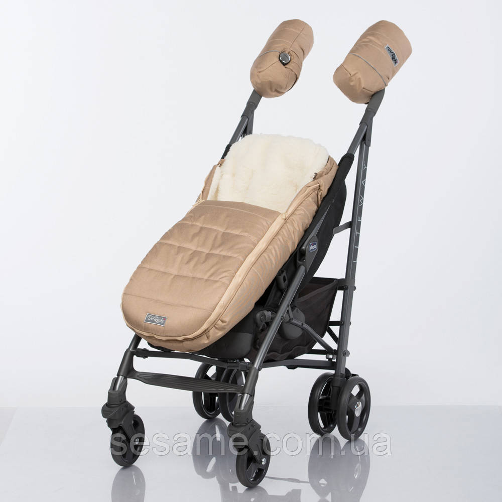 Конверт-Кокон на овчине Baby XS ДоРечі Бежевый Без опушення Харків - фото 5