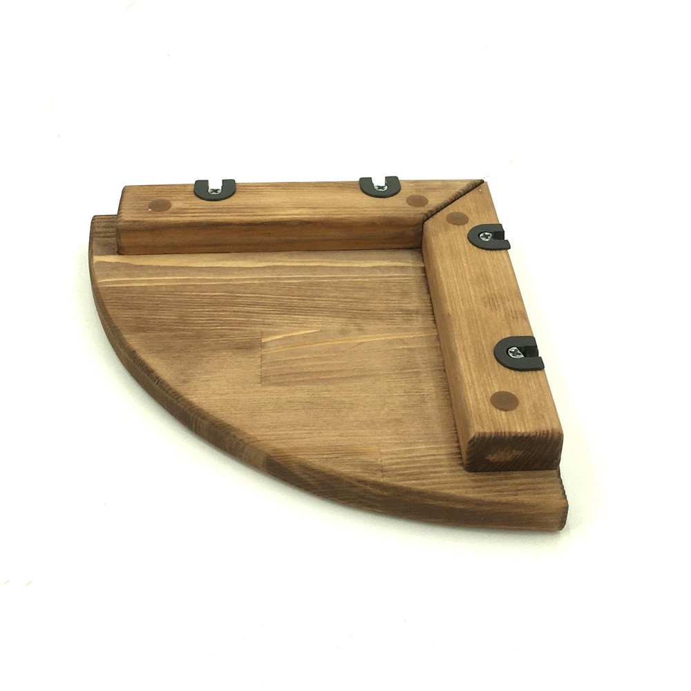 Угловая настенная полка 