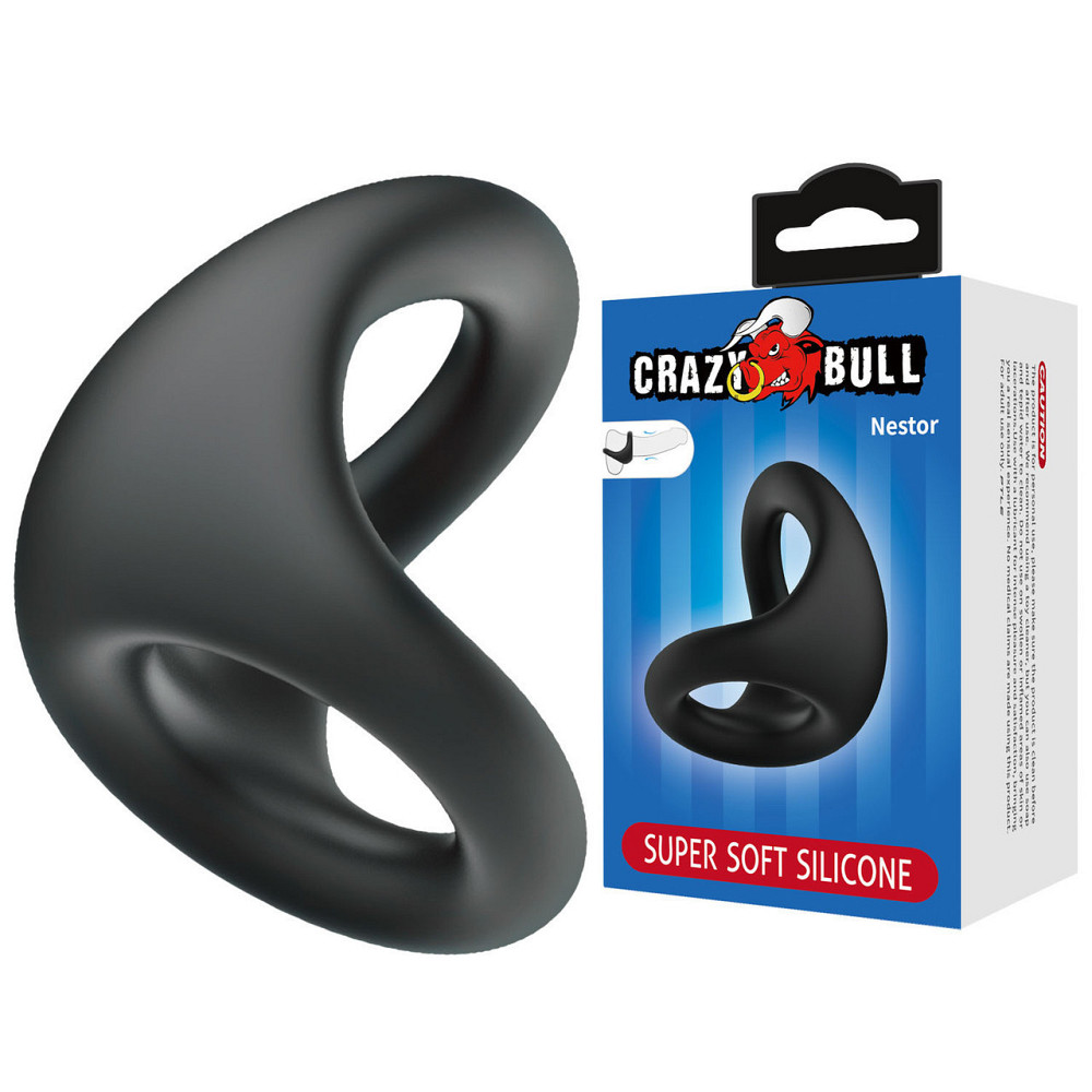 Ерекційне кільце Crazy Bull - Nestor Silicone Cock Ring, BI-210237 Sex Aura Київ - фото 1