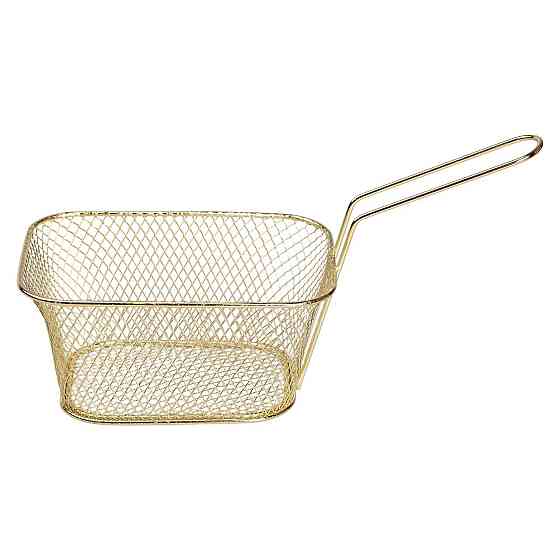 Корзина для картоплі фрі та закусок 14×10×6 см Золото Київ