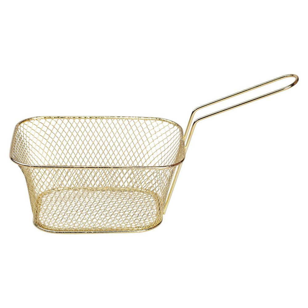 Корзина для картоплі фрі та закусок 14×10×6 см Золото Київ - фото 1