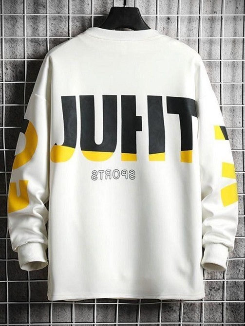 Світшот білий жіночий з принтом 2711524634 розмір 44 Дніпро - фото 2