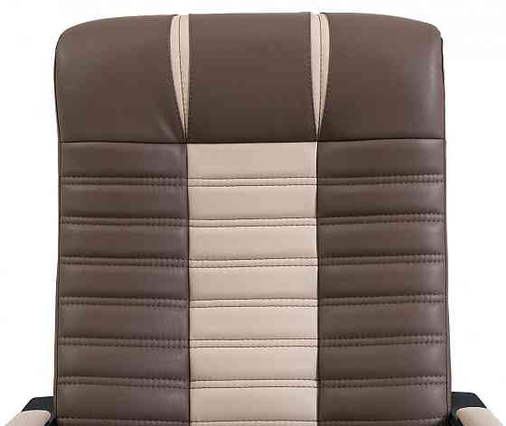 Офісне Крісло Керівника Richman Atlant Kansas Brown-Latte Підлокітник Річ Пластік М1 Tilt Бежево-Коричневий Київ