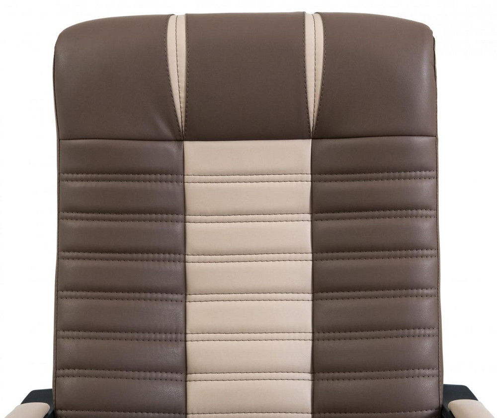 Офісне Крісло Керівника Richman Atlant Kansas Brown-Latte Підлокітник Річ Пластік М1 Tilt Бежево-Коричневий Київ - фото 5