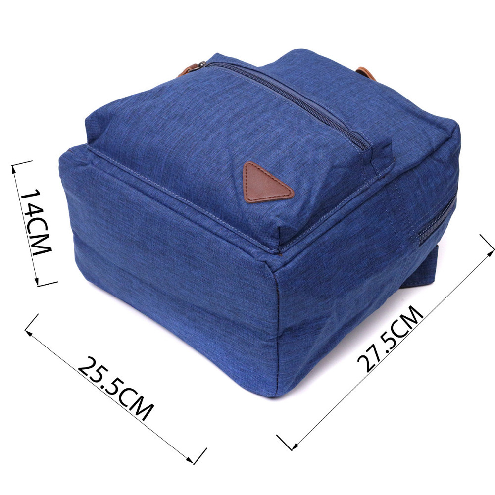 Текстильный удобный рюкзак унисекс Vintage 22244 Синий Киев - изображение 3