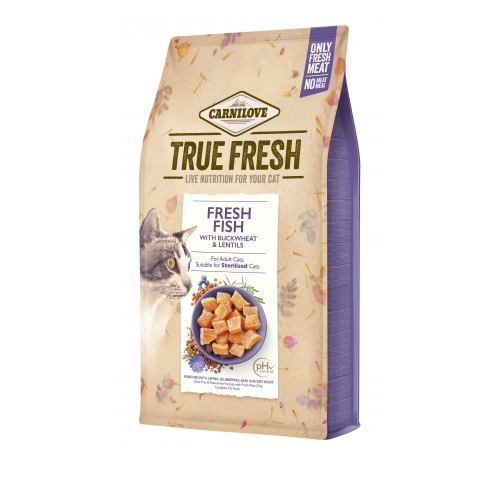 Корм сухой Carnilove True Fresh Cat Fresh Fish для взрослых кошек с рыбой 1,8 кг Киев - изображение 1