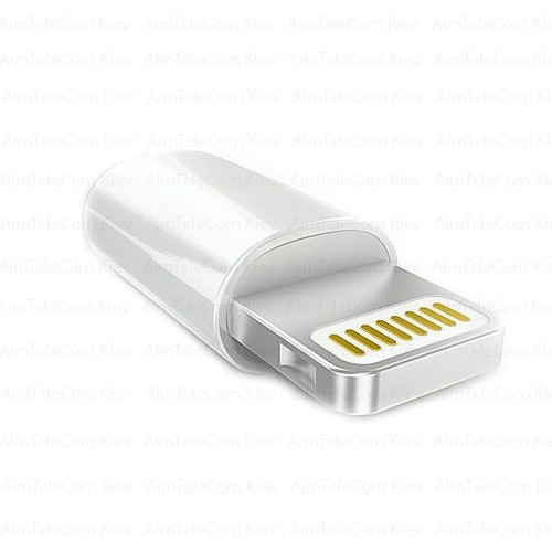 Штекер iPhone 6 (lightning), под шнур, белый Полтава - изображение 1