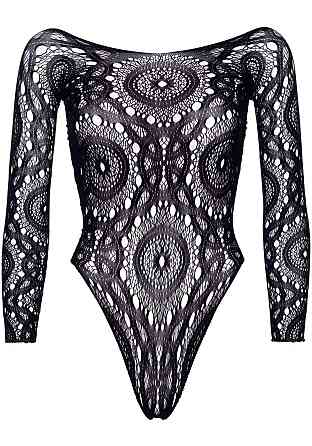 Еротичне боді-бодістокінг Leg Avenue Snap crotch thong back teddy Black S/M Sex Aura Київ