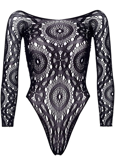 Еротичне боді-бодістокінг Leg Avenue Snap crotch thong back teddy Black S/M Sex Aura Київ - фото 3
