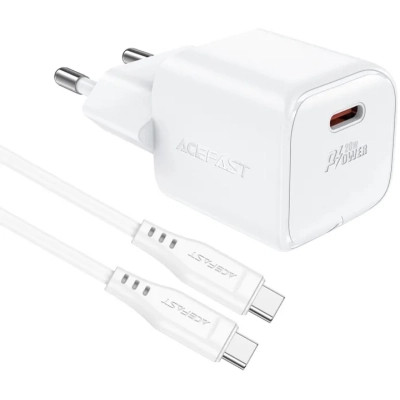 Зарядное устройство Acefast USB-C 20W Gan A73 mini + USB-C cable Fast Charger White (6974316282655) Винница - изображение 4