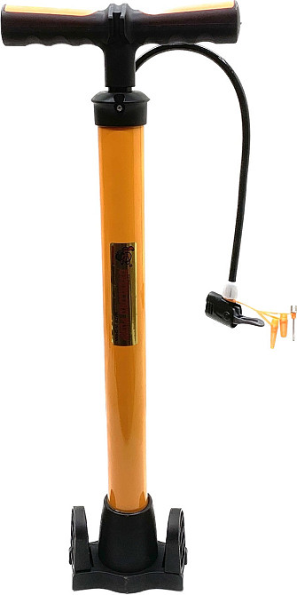 Насос пластиковий ручний 59 см із голкою для накачування м'ячів Помаранчевий (C 44607) Чернигов - изображение 1