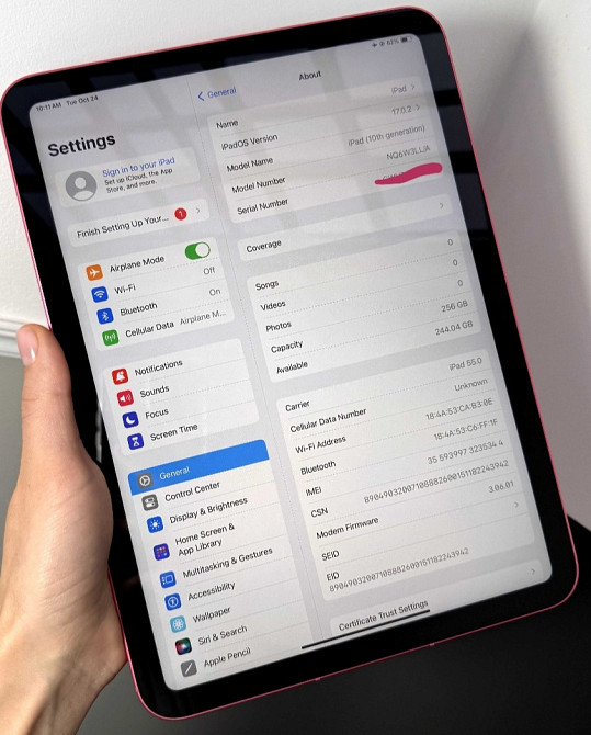 Планшет: iPab 10(2022) Pink 256Gb + LTE Київ - фото 2