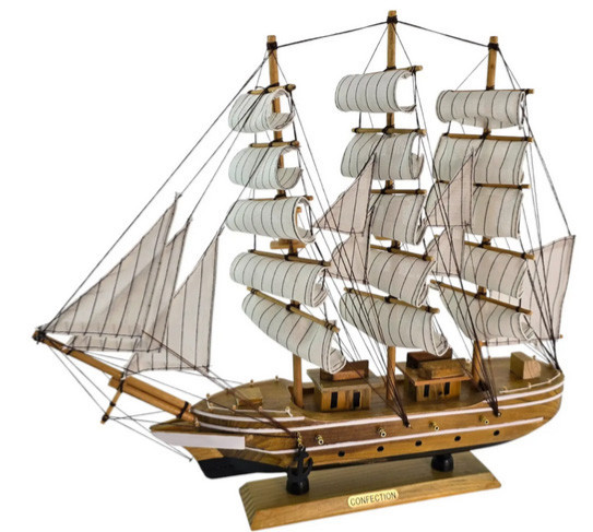 Статуетка інтер'єрна Модель Вітрильника Київ - фото 1