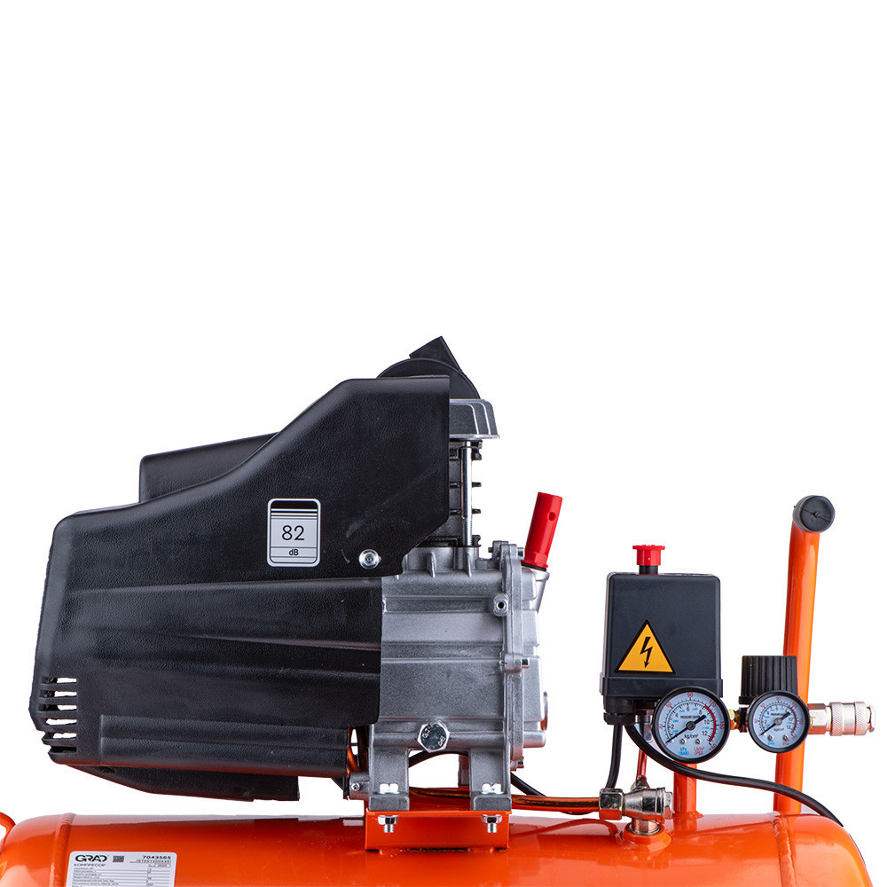 Компрессор одноцилиндровый 1.5кВт 198л/мин 8бар 50л (2 крана) GRAD (7043565) Киев - изображение 8