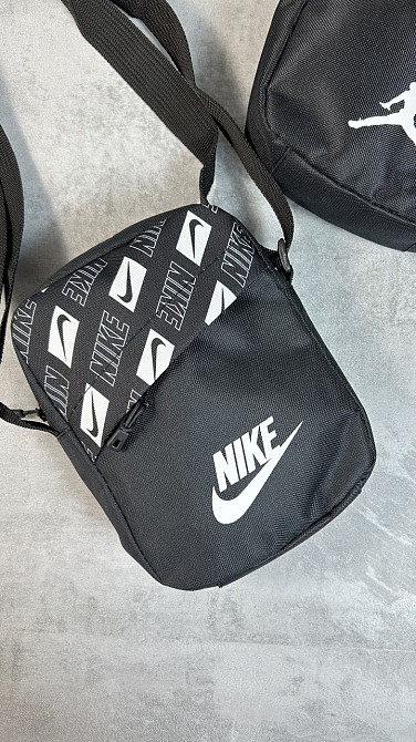 Барстека Nike, Чоловіча сумка через плече, Текстова барсетка на три відділення, Брендаова сумкаMasterSem Київ - фото 4