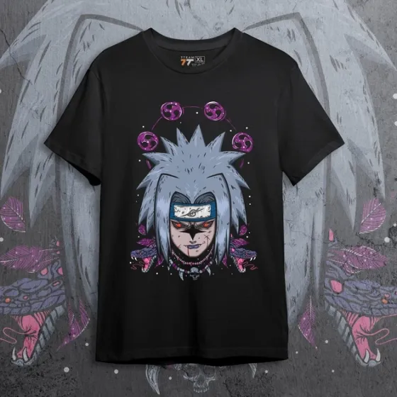 Футболка для подростка мальчика с принтом Наруто Саске Проклята Печатка Размер 160 Anime10063 Днепр