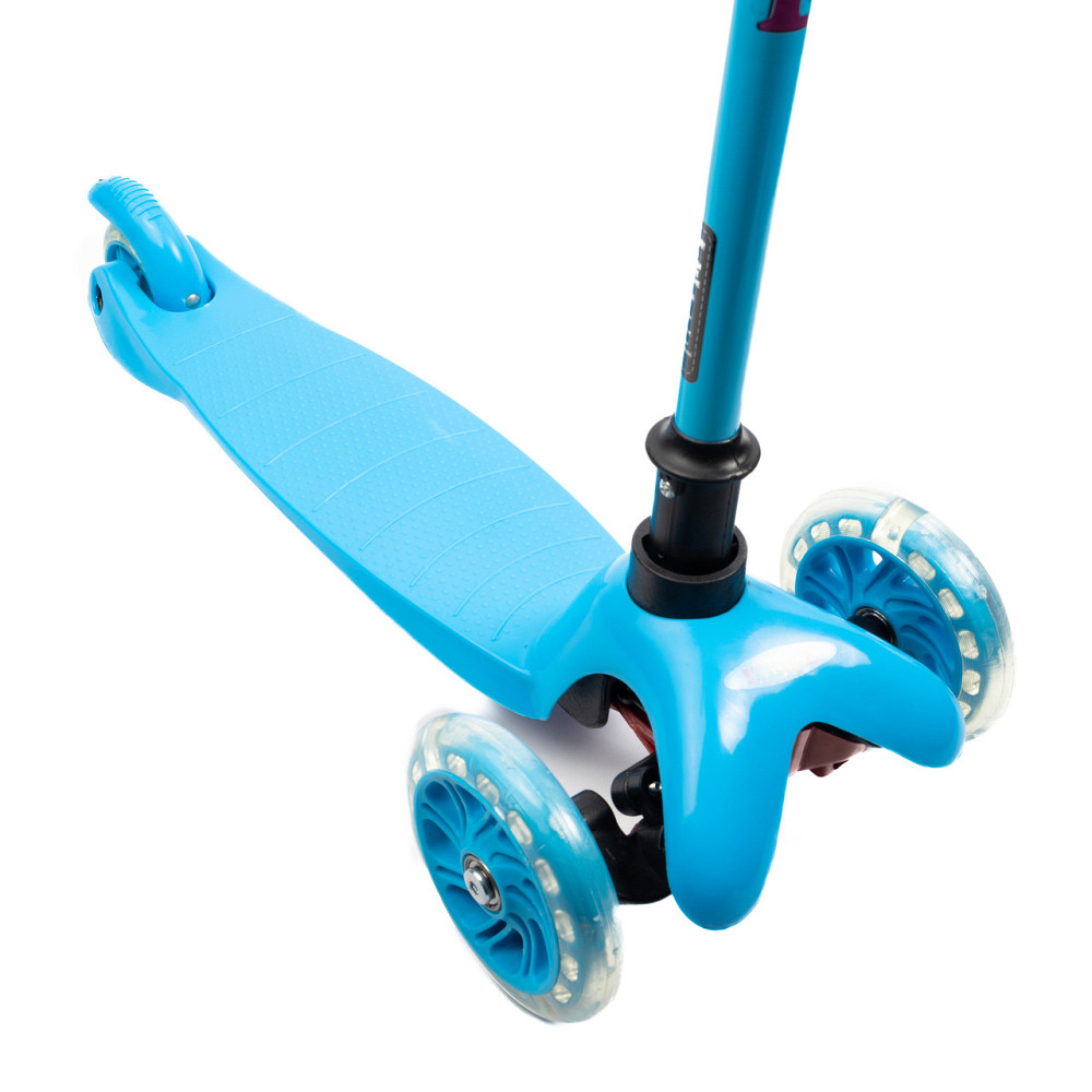 Самокат детский трехколесный iTrike Mini BB 3-013-5-BL со светящимися колесами, Голубой Каменец-Подольский - изображение 4