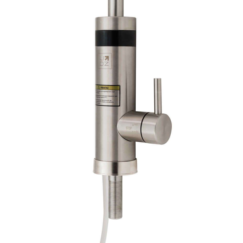 Проточный кран-водонагреватель кухонный для кухни Lidz Warm 060 LDWAR060NKS35881 Nickel Киев - изображение 8