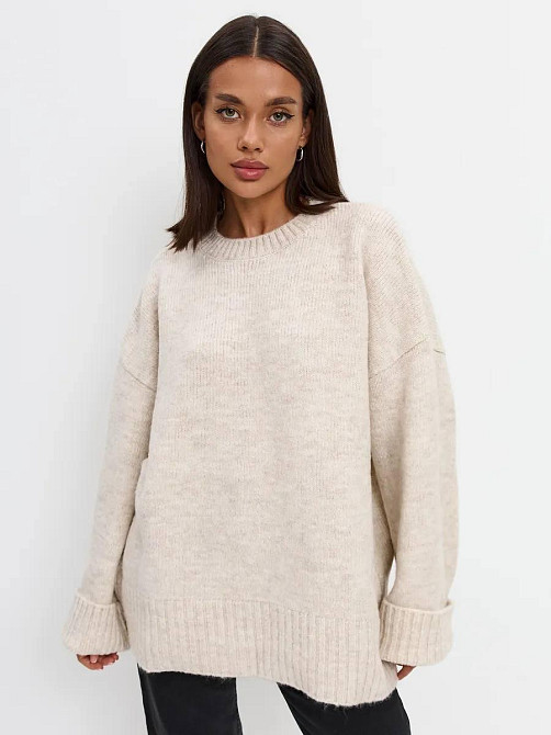 Женский базовый оверсайз свитер машинная вязка Одесса - изображение 1