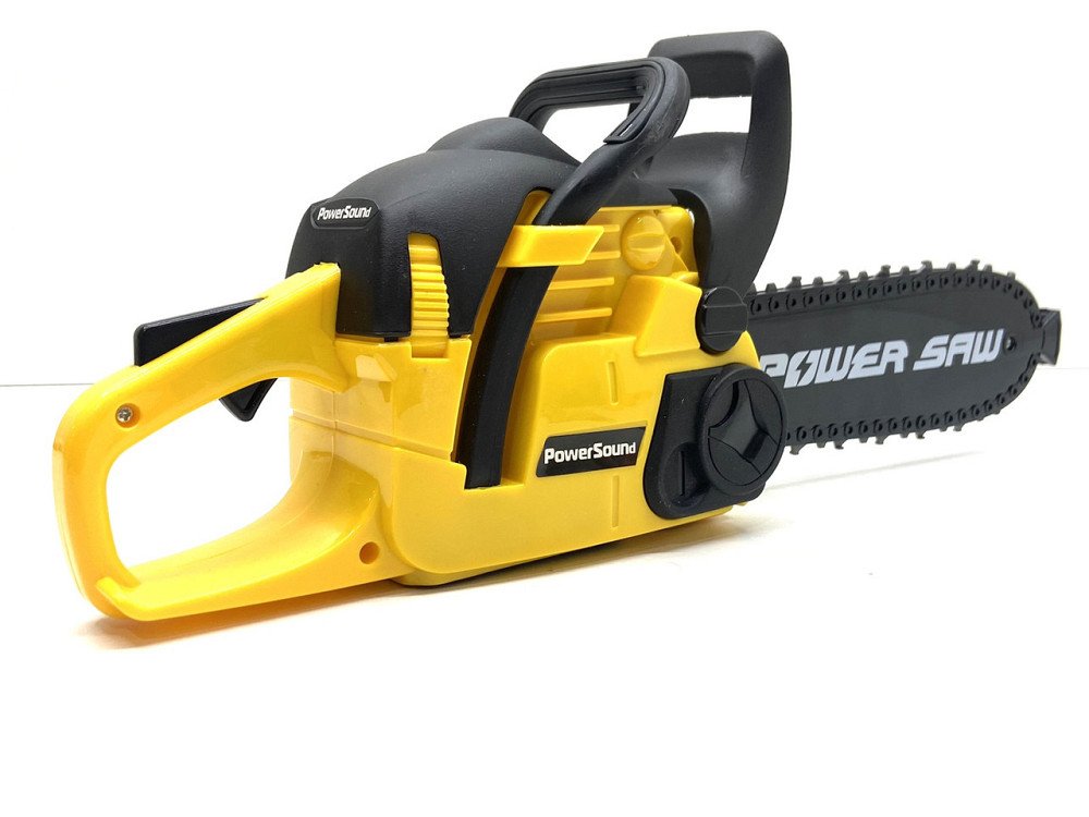 Бензопила Wei Da іграшкова звук рухлива стрічка 38см Жовта (192D1) Чернігів - фото 4