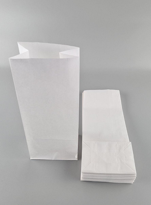 Пакет паперовий 32*13*8,5 см 0 г\м2 з дном білий 25 шт Харків - фото 3