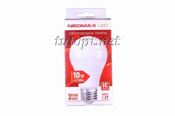 Светодиодная LED лампочка neomax 10W NX10L E27 4000K Днепр