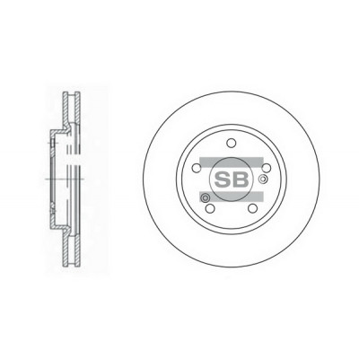 Гальмівний диск HI-Q SD4312 Вінниця - фото 1