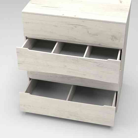 Комод Дельта №1, Дуб Крафт Білий, 1090/610/1200 Львів