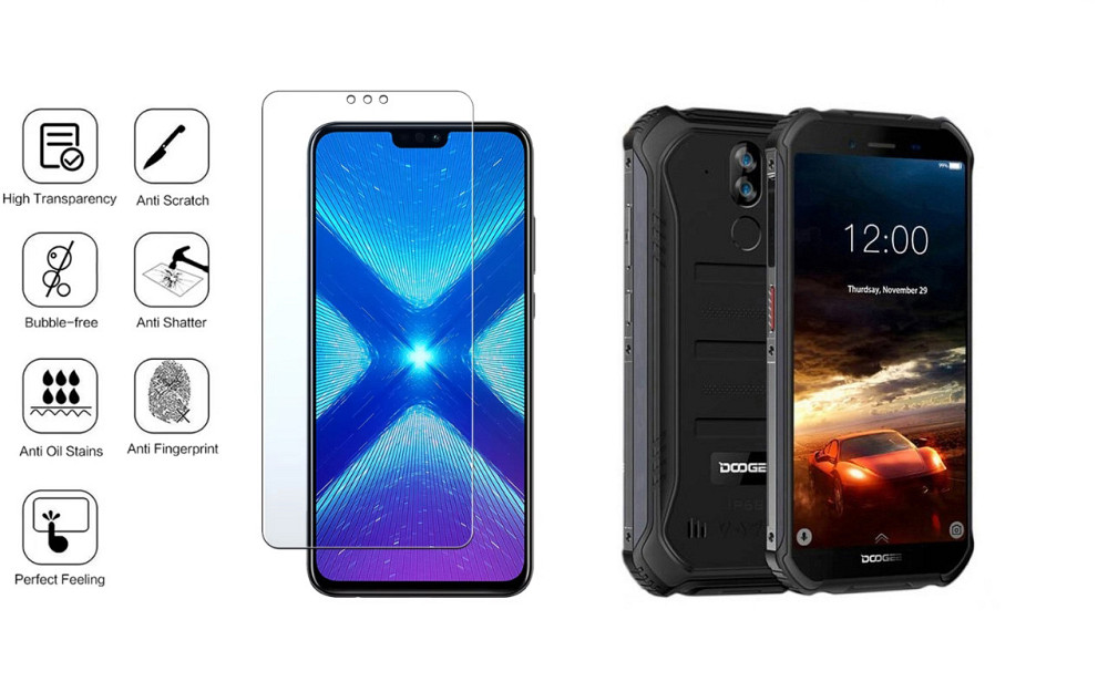 Захисне скло NeoGlass для DOOGEE S40, S40 Lite, S40 Pro – надпрозоре та стійке Київ - фото 4