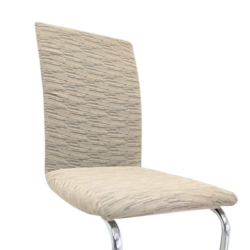 Універсальний натяжний чохол на стілець зі спинкою жакард абстракція мілано Royan Туреччина Бежевий  Белая Церковь - изображение 1