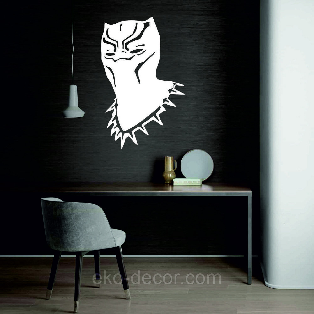 Декоративне настінне Панно «Пантера», Декор на стіну 110*69 см, Білий Київ - фото 3