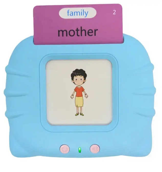 Учебные карточки Монтессори для изучения английского голубой Київ - фото 4