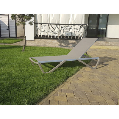 Шезлонг PAPATYA Wave серо-коричневый сетка серо-коричневый (4168) Винница - изображение 7