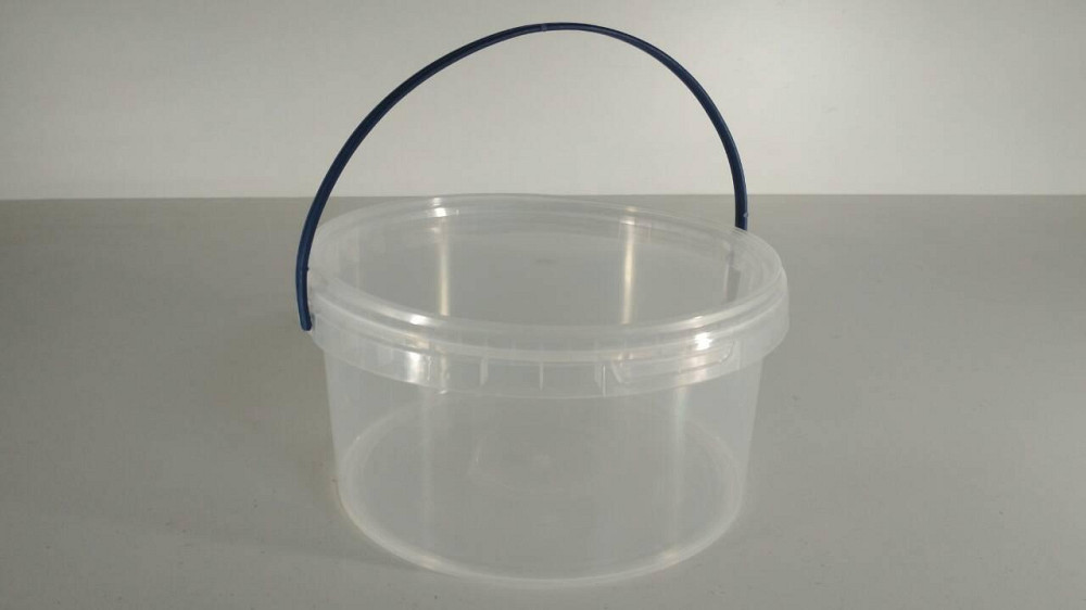 Ведро круглое с крышкой 0,5 л, прозрачное (1 шт) Харьков - изображение 1