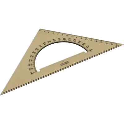 Лінійка Koh-i-Noor Трикутник 45/177 з транспортиром, димчастий (745640) Вінниця