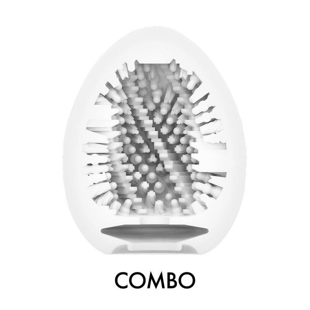 Мастурбатор-яйцо Tenga Egg Combo, плотный TPE, пробник лубриканта 5 мл Sex Aura Киев - изображение 3