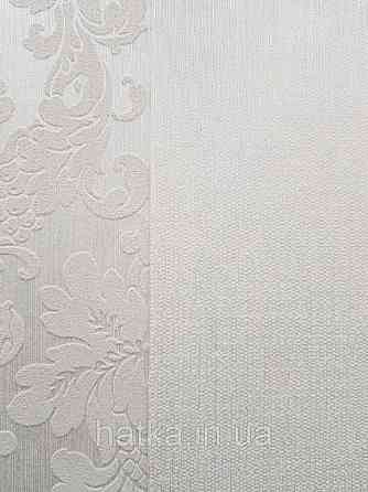 Текстильні шпалери на флізелін Da capo RaschTextil 085548 однотонні жовта смужка пісочна з золотом Київ