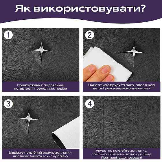 Чорна самоклеюча екошкіра в рулоні Київ